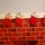 Vintage Christmas Fireplace - Cardboard and Paper Brick 2 thumbnail