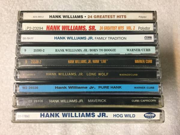 HANK WILLIAMS JR / SR CD'S 1