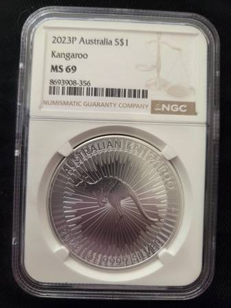 2023p Australian kangaroo ms69 ngc - general for sale - by owner