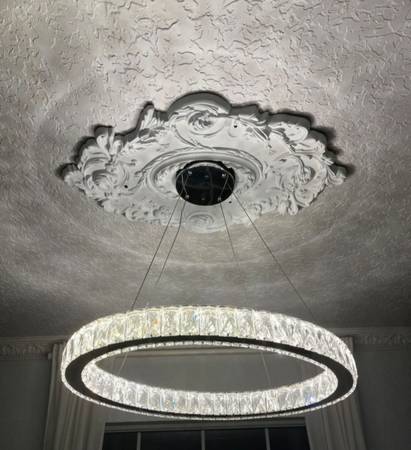 Floral Ceiling Molding Light Decor 1