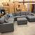 *Free Delivery* Large 7-Piece Sectional Couch Gray 1 thumbnail