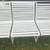 Vintage tubular aluminum vinyl strap patio chair w/ bench A50 11 thumbnail