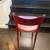 red leather counter height stools / chairs (x4) 3 thumbnail