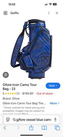G/fore Vessel golf bag - $400 (San Ramon)634714785605131213