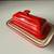 RARE MINT LE CREUSET RED CHERRY BUTTER DISH COLLECTIBLE 2 thumbnail