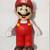 USED 9" Super Mario Bros. U Fire Mario Doll Toy Plastic Action Figure 2 thumbnail
