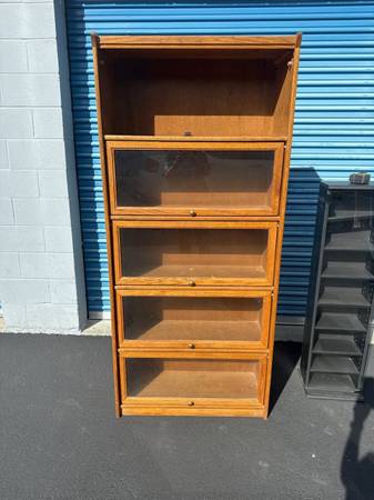 Antique Oak Display Case 1