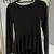 Alice + Olivia Black Long Sleeve Peplum Crew Neck Top 8 thumbnail