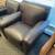 Used Brown Leather Lobby Chair 1 thumbnail