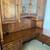 Hekman Executive desk with Glass Front Hutch 1 thumbnail