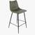 $449 Modern Counter Stools Vegan Leather New in Box 2 thumbnail