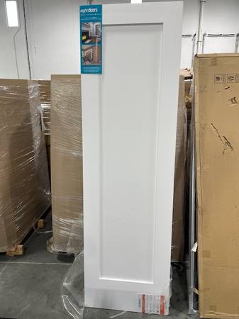Shaker White Primed 1-Panel Interior Slab Door Brand New 1