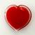 Red Heart encased glass paperweight 1 thumbnail