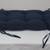 TUFTED INDOOR BENCH/LOVE SEAT CUSHION DARK BLUE 17" x 36" NEW 2 AVAIL 2 thumbnail