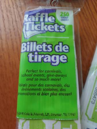 Raffle tickets (250 ct) 1