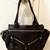 BOTKIER Trigger Leather Black Textured Reptile Handbag 1 thumbnail
