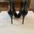 Black Leather High Heels, White Strappy Heels, Lace Up Sandal Heels 4 thumbnail