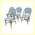 Serena & Lily Chevron Riviera Side Bistro Chairs, Set Of Four 1 thumbnail