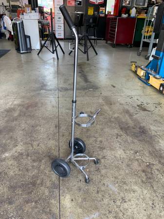 Rolling 2 Two Wheel Oxygen Tank Cylinder Cart 1