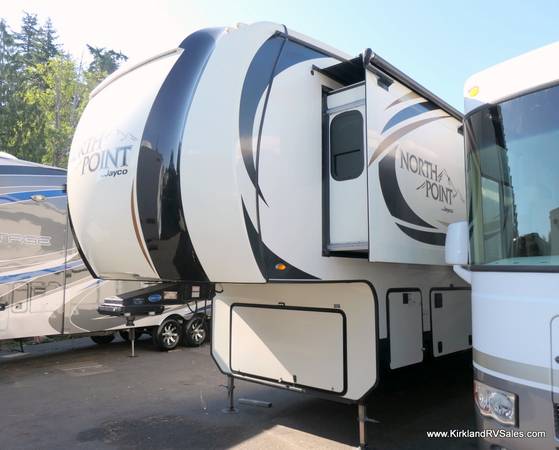 2017 Jayco NORTH POINT 381DLQS 5th Wheel, Luxury Package, Quad-Slide - $44,950 (Everett)63470981635459121