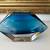 Riihimaki glass vase, Finland / blue diamond shaped 17 thumbnail