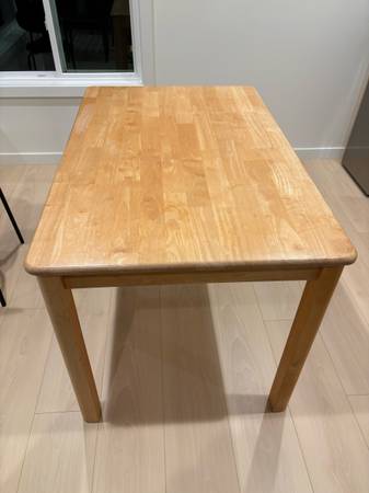 Natural oak dining table 1