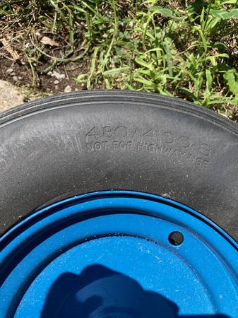 Foam filled wheelbarrow tire - think it is 14" 1