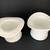 Pair of Fenton White Daisy and Button Milkglass Top Hats 4 thumbnail