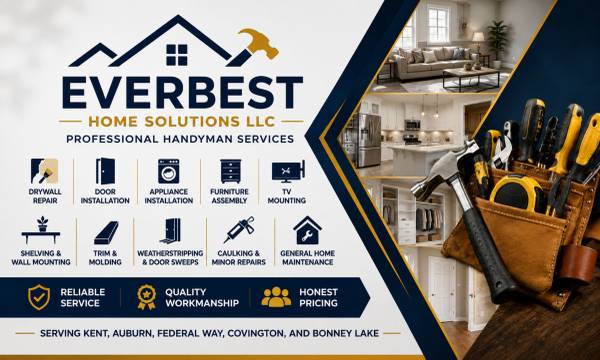 Everbest Home Solutions LLC
Professional Handyman  Home Repair Services 1