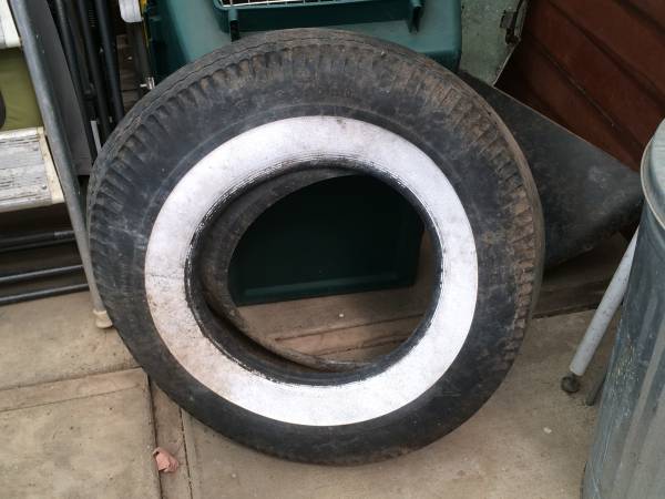 Dad's stuff: Antique Old Model A Tire 1
