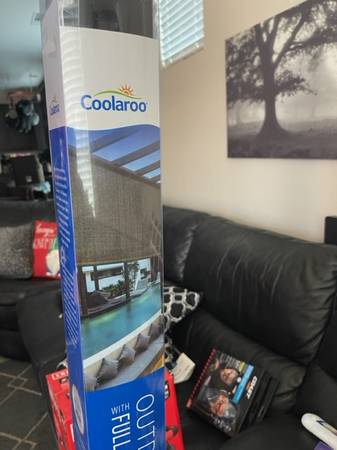 New Coolaroo Exterior Sun Shade 96" x 72" Mocha!!! 1