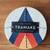 NEW Tramake Arrow Absorbent Stone Coasters, set of 4, 4.25", designer 2 thumbnail