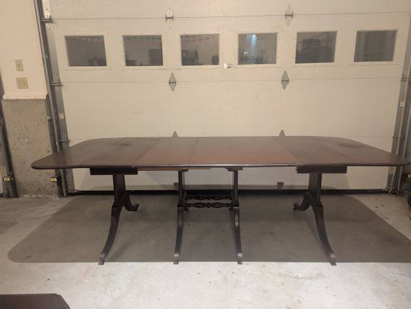 Antique Brandt "The Warfield" Missing Drop  Leaf Dining Table with 3 leaves - $620 (Hillsborough)63470912978307124
