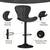 Firm Price! Brand New in a Box Set of 2 Dark Grey Barstools, READ AD! 2 thumbnail