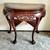 Rosewood Half Round Table with Marble Top 1 thumbnail