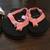 Rainbow Grombows Sandals Size 3-4 Toddler - pink/black 1 thumbnail