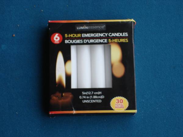 NEW LUMINESSENCE 5 " FIVE HOUR EMERGENCY CANDLES 1