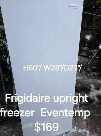 Upright freezer like new frostless. 1