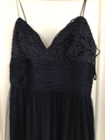 Beautiful navy blue formal party dress 1