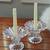 Elegant Vintage Flared Glass Candle Holders 1 thumbnail