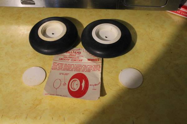 RC AIRPLANES   williams bros.3 1/4" wheels 1