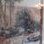 Large garden scene wall art painting 4 thumbnail