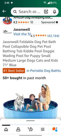 77 inch Wading pool 1