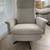 West elm swivel chair beige cloth almos new 3 thumbnail