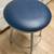 17" Diameter Blue Misha Swivel Bar Stool 4 thumbnail