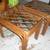 Side Tables - Vintage Bohemian Bamboo Side Tables with Glass Top 2 thumbnail