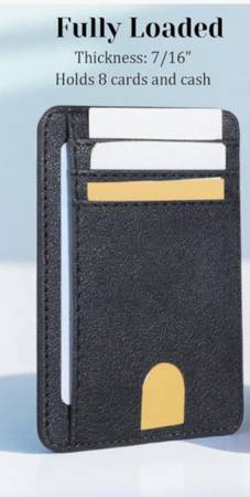 Slim wallet, mens, black 1