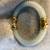 Jade Bangle Bracelet with Rope Motif Texture and Peridot Stone Accents 8 thumbnail