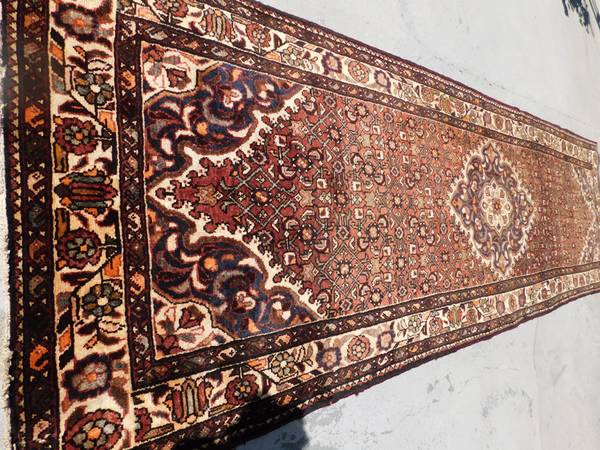 11x3.4 Clean Persian hand knotted rug 100% wool carpet, vegetable dye 1