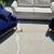 Ivory sofa couch with polyurethane loveseat cushions and 2 toss pillow 5 thumbnail